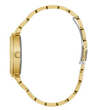 Buy Shop Guess Lily Quartz Gold Dial Gold Steel Strap Watch For Women - GW0528L2 USA Online