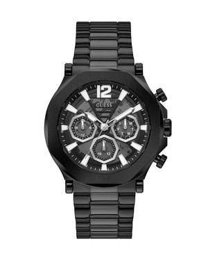 Buy Shop Guess Edge Chronograph Black Dial Black Steel Strap Watch For Men - GW0539G3 USA Online