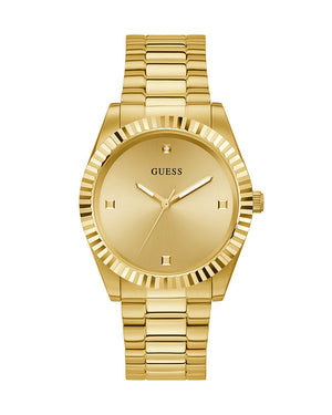 Buy Shop Guess Connoisseur Analog Gold Dial Gold Steel Strap Watch For Men - GW0542G2 USA Online