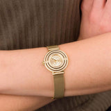Buy Shop Guess Dream Quartz Gold Dial Gold Mesh Strap Watch For Women - GW0550L2 USA Online