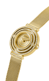 Buy Shop Guess Dream Quartz Gold Dial Gold Mesh Strap Watch For Women - GW0550L2 USA Online