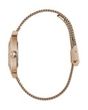 Buy Shop Guess Dream Crystals Rose Gold Dial Rose Gold Mesh Bracelet Watch For Women - GW0550L3 USA Online
