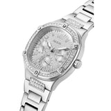 Buy Shop Guess Duchess Quartz Silver Dial Silver Steel Strap Watch For Women - GW0558L1 USA Online