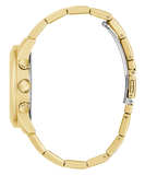 Buy Shop Guess Multi-function Diamonds White Dial Gold Steel Strap Watch for Women - W0559L2 USA Online