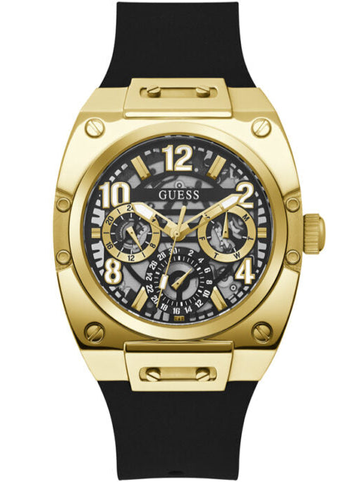 Buy Shop Guess Prodigy Black Dial Black Silicone Strap Watch For Men - GW0569G2 USA Online