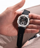 Buy Shop Guess Headline Chronograph Grey Dial Black Rubber Strap Watch for Men - GW0571G1 USA Online