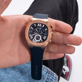 Buy Shop Guess Headline Multifunction Quartz Blue Dial Blue Silicone Strap Watch For Men - GW0571G2 USA Online