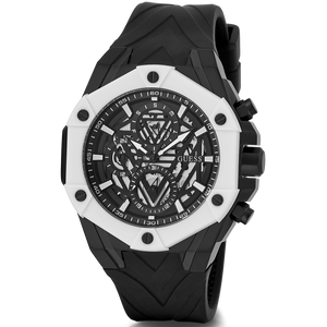 Buy Shop Guess Formula Chronograph Black Dial Black Silicone Strap Watch For Men - GW0579G1 USA Online