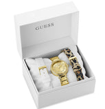 Buy Shop Guess Montage Quartz Gold Dial Gold Steel Strap Watch For Women - GW0588L1 USA Online
