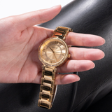 Buy Shop Guess Montage Quartz Gold Dial Gold Steel Strap Watch For Women - GW0588L1 USA Online