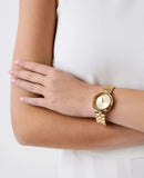 Buy Shop Guess Rumour Quartz Gold Dial Gold Steel Strap Watch For Women - GW0613L2 USA Online