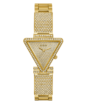 Buy Shop Guess Fame Crystals Gold Dial Gold Steel Strap Watch For Women - GW0644L2 USA Online