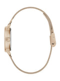 Buy Shop Guess Soiree Diamonds Rose Gold Dial Rose Gold Mesh Bracelet Watch for Women - GW0402L3 USA Online