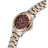 Buy Shop Guess Mist Analog Maroon Dial Two Tone Steel Strap Watch For Women - GW0723L2 USA Online