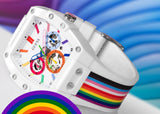 Buy Shop Guess Phoenix Analog White Dial White Silicone Strap Watch for Men - GW0720G1 USA Online