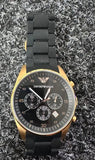 Buy Shop Emporio Armani Sportivo Quartz Black Dial Black Steel Strap Watch For Men - AR8023 USA Online