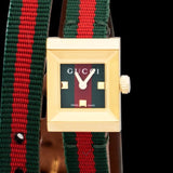 Buy Shop Gucci G-Frame Multicolored Dial Two Tone Nylon Strap Watch For Women - YA128527 USA Online