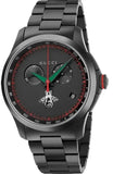 Buy Shop Gucci G-Timeless Chronograph Black Dial Black Steel Strap Watch For Men - YA126269 USA Online