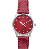 Buy Shop Gucci G-Timeless Cherry Red Mother of Pearl Dial 27mm Watch For Women - YA126584 USA Online