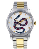 Buy Shop Gucci G Timeless Quartz Silver Dial Silver Steel Strap Watch For Women - YA1264075 USA Online