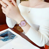 Buy Shop Gucci G Timeless Quartz Lilac Dial Lilac Leather Strap Watch For Women - YA1264098 USA Online