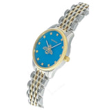 Buy Shop Gucci G Timeless Quartz Blue Dial Two Tone Steel Strap Watch For Women - YA1265029 USA Online