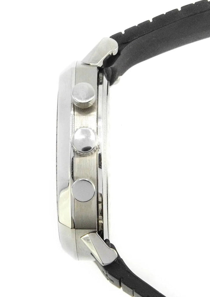 Buy Shop Gucci Grip Chronograph Black Dial Black Rubber Strap Watch For Men - YA157301 USA Online