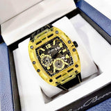 Buy Shop Guess Phoenix Chronograph Black Dial Black Rubber Strap Watch for Men - GW0499G2 USA Online