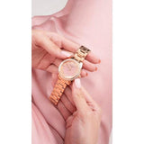 Buy Shop Guess Glitter Diamonds Pink Dial Rose Gold Steel Strap Watch for Women - GW0405L3 USA Online