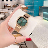 Buy Shop Guess Quartz Green Dial Gold Mesh Strap Watch For Women - GW0354L5 USA Online
