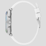 Buy Shop Guess Glitz Pride Limited Edition White Dial White Rubber Strap Watch for Women - GW0407L4 USA Online