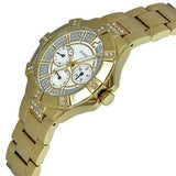 Buy Shop Guess Vista Diamonds Gold Dial Gold Steel Strap Watch for Women - W13573L1 USA Online