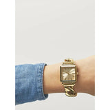 Buy Shop Guess Vanity Gold Dial Gold Steel Strap Watch for Women - W1029L2 USA Online