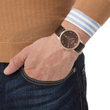 Buy Shop Emporio Armani Classic Quartz Brown Dial Brown Leather Strap Watch For Men - AR1613 USA Online