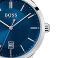 Buy Shop Hugo Boss Officer Chronograph Blue Dial Silver Steel Strap Watch for Men - 1513615 USA Online