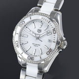 Buy Shop Tag Heuer Aquaracer Diamonds White Dial Two Tone Steel Strap Watch for Women - WAY131H.BA0914 USA Online