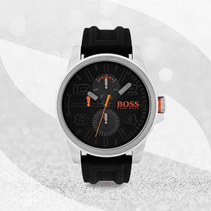 Buy Shop Hugo Boss Detroit Sport Quartz Black Dial Black Rubber Strap Watch for Men - 1550006 USA Online