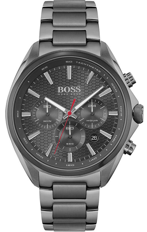 Buy Shop Hugo Boss Distinct Grey Dial Gren Steel Strap Watch for Men - 1513858 USA Online