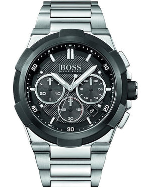 Buy Shop Hugo Boss Supernova Chronograph Black Dial Silver Steel Strap Watch for Men - 1513359 USA Online