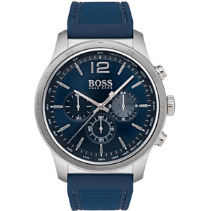 Buy Shop Hugo Boss Professional Chronograph Blue Dial Blue Silicone Strap Watch for Men - 1513526 USA Online
