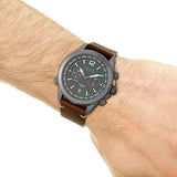 Buy Shop Hugo Boss Nomad Blue Dial Brown Leather Strap Watch for Men - 1513773 USA Online