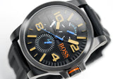 Buy Shop Hugo Boss Orange Detroit Analog Black Dial Black Silicone Strap Watch For Men - 1550011 USA Online