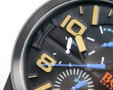 Buy Shop Hugo Boss Orange Detroit Analog Black Dial Black Silicone Strap Watch For Men - 1550011 USA Online