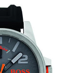 Buy Shop Hugo Boss Detroit Sport Analog Grey Dial Grey Rubber Strap Watch For Men - 1550007 USA Online