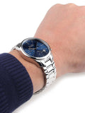 Buy Shop Hugo Boss Commander Blue Dial Silver Steel Strap Watch for Men - 1513434 USA Online