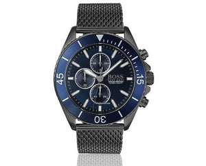 Buy Shop Hugo Boss Ocean Edition Blue Dial Black Mesh Bracelet Watch for Men - 1513702 USA Online