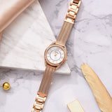 Buy Shop Guess Whisper Silver Dial Rose Gold Mesh Bracelet Watch for Women - W1084L3 USA Online