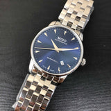 Buy Shop Mido Baroncelli II Automatic Blue Dial Silver Steel Strap Watch For Men - M8600.4.15.1 USA Online