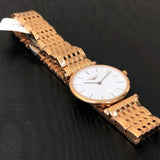 Longines La Grande Classique White Dial Rose Gold Mesh Bracelet Watch for Women - L4.209.1.92.8