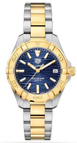 Buy Shop Tag Heuer Aquaracer Blue Dial Two Tone Steel Strap Watch for Women - WBD1325.BB0320 USA Online